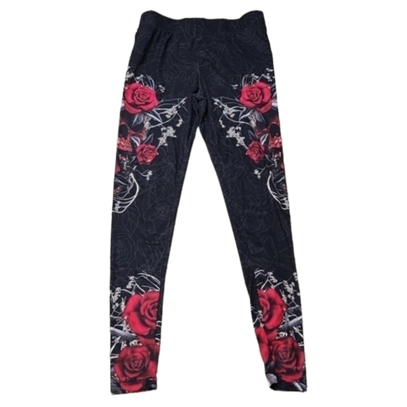 Pants - Skull and Roses Leggings